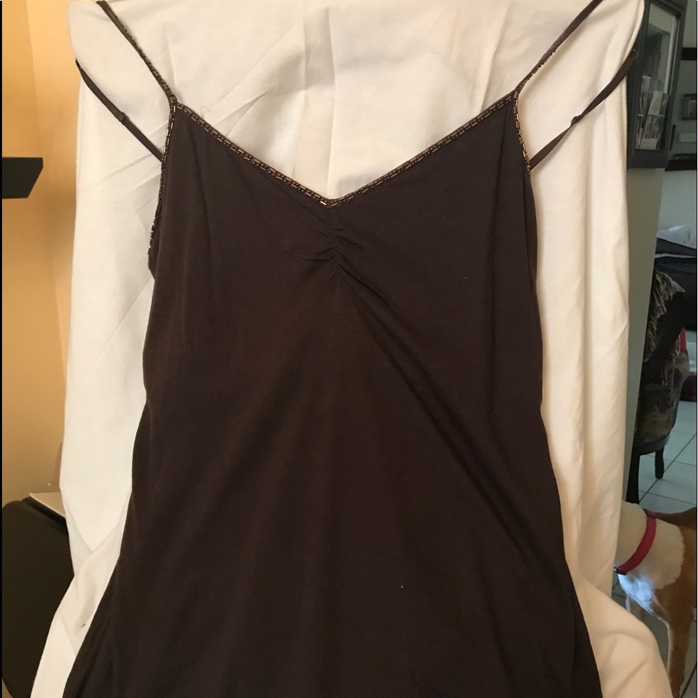 Women’s size Large beaded camisole with self bra